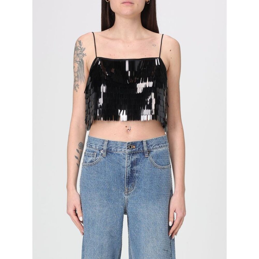 Self-Portrait Top Woman Black